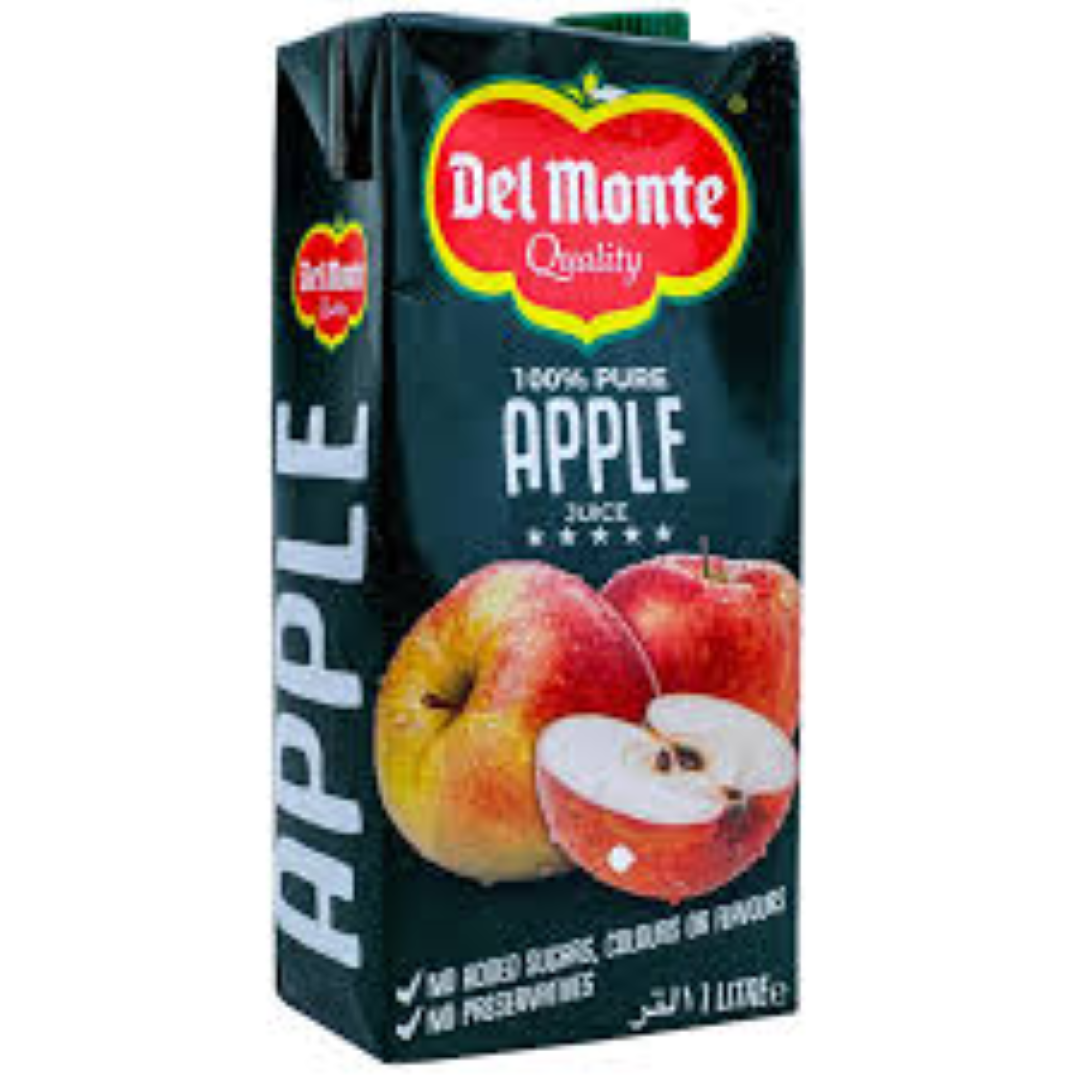 DELMONTE APPLE JUICE 1LTR